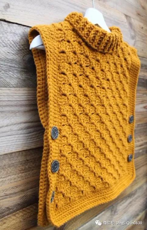 針織作品 35款時(shí)尚的斗篷套頭衫,美女衣櫥里必備的單品