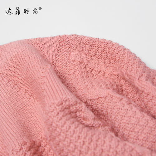 2018秋裝新款優雅圓領麻花辮針織套頭毛衣百搭針織開叉半裙套裝